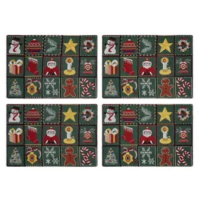 Homewear Christmas Fun 4-pc. Placemat In Green