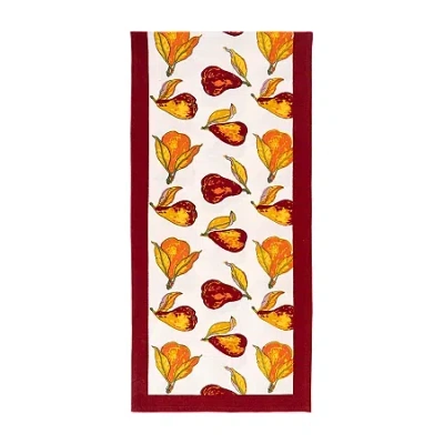 Couleur Nature Orchard Pear Table Runner In Red
