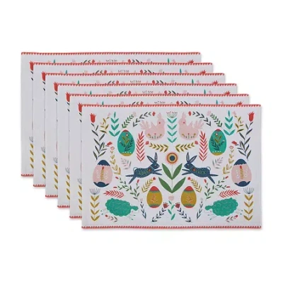 Design Imports Easter Folk Garden 6-pc. Placemat In Multi