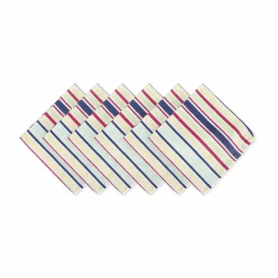 Design Imports Basic Primary Saturated Stripe 6-pc. Napkins In Sand