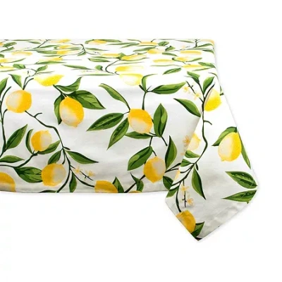 Design Imports Lemon Bliss Print Tablecloth In Multi