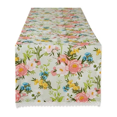 Design Imports Spring Bouquet Table Runner In Multi