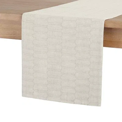 Martha Stewart Honeycomb Single Pack Table Runner In Sand