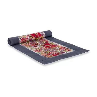 Couleur Nature Jardin Table Runner In Red