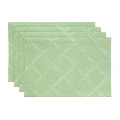 Izod Harbor Trellis 4-pc. Placemat In Green