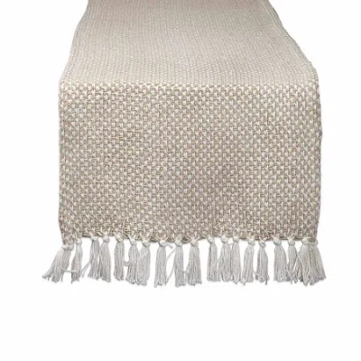 Design Imports Stone Woven Table Runner In Sand