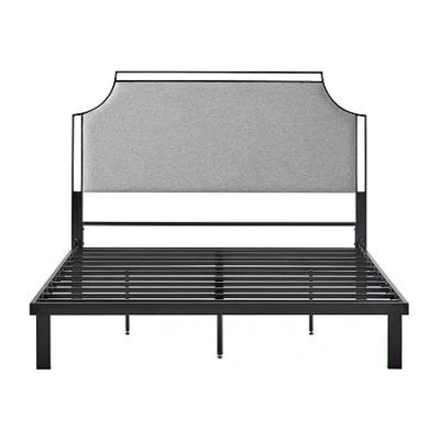 Walker Edison Traditional Metal Bedframe In Black
