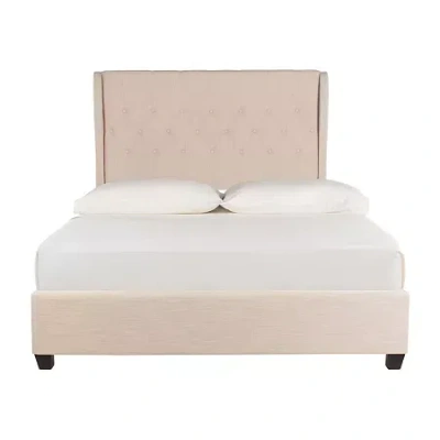 Safavieh Blanchett Tufted Upholstered Bed In Sand