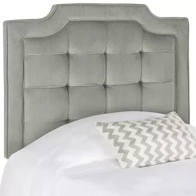 Safavieh Sapphire Tufted Upholstered Headboard In Gray