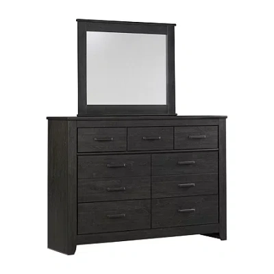 Signature Design By Ashley Brinxton Dresser And Mirror In Black