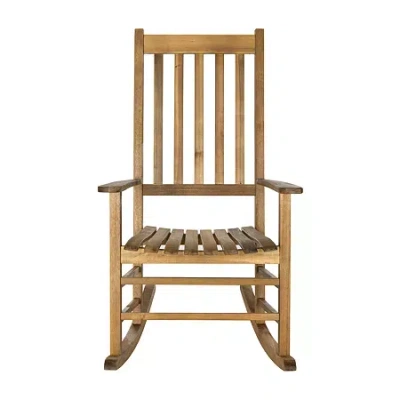 Safavieh Shasta Patio Collection Rocking Chair In Brown