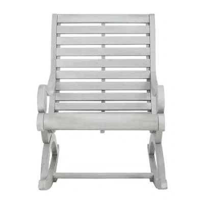 Safavieh Sonora Patio Collection Rocking Chair In Gray