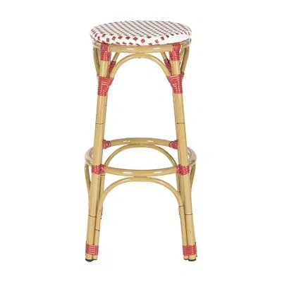 Safavieh Kipnuk Patio Collection Garden Stool In Red