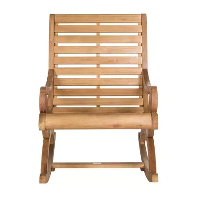 Safavieh Sonora Patio Collection Rocking Chair In Brown