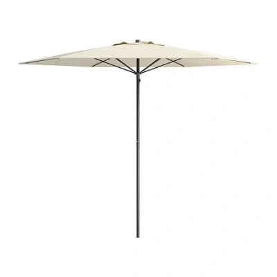 Corliving Wind Resistant Patio Umbrella In White