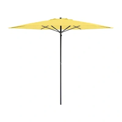 Corliving Wind Resistant Patio Umbrella In Yellow