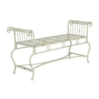 Safavieh Brielle Patio Collection Bench In White