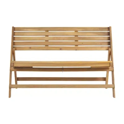 Safavieh Luca Collection Folding Bench In Brown