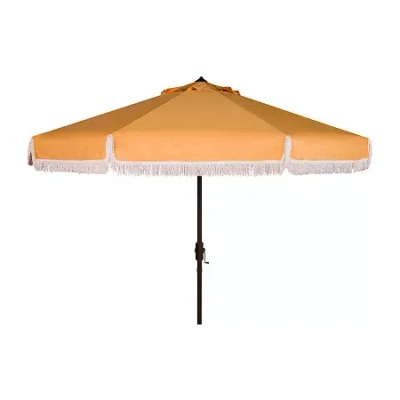 Safavieh Milan Patio Collection Patio Umbrella In Orange