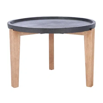 Safavieh Valton Collection Weather Resistant Concrete Side Table In Sand