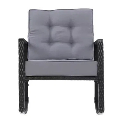 Corliving Parksville Patio Collection Rocking Chair In Gray