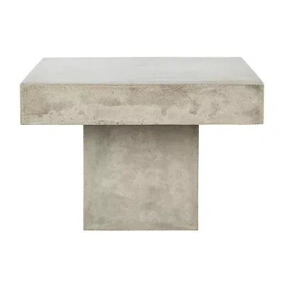 Safavieh Tallen Collection Weather Resistant Concrete Coffee Table In Gray