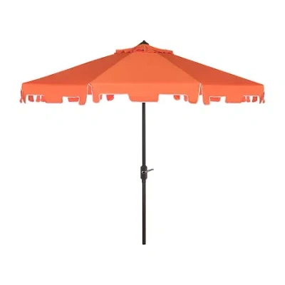 Safavieh Zimmerman Collection Patio Umbrella In Orange