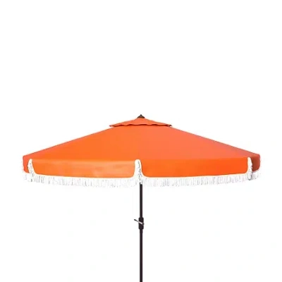 Safavieh Milan Patio Collection Patio Umbrella In Orange