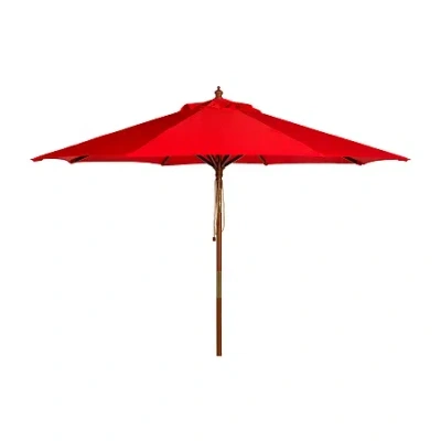 Safavieh Cannes Patio Collection Patio Umbrella In Red
