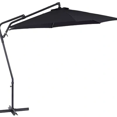 Corliving Patio Umbrella In Black