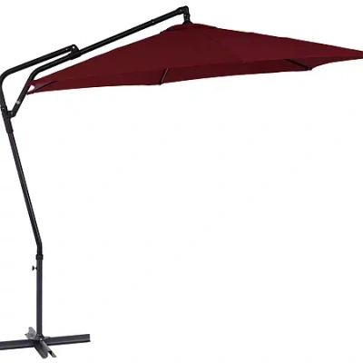 Corliving Patio Umbrella In Red