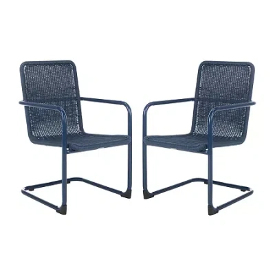 Safavieh Hutton Stackable Chair In Blue