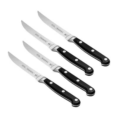Tramontina Serrated 4-pc. Steak Knife Set In Silver