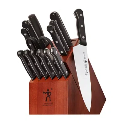 Henckels Hi Solution 15-pc. Knife Block Set In Silver