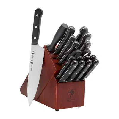 Henckels Hi Solution 18-pc. Knife Block Set In Silver