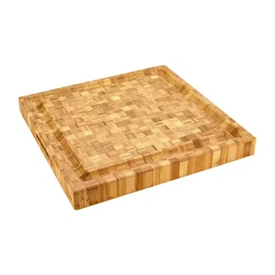 Totally Bamboo Pro 16"x16" Carving And Cutting Board In Sand