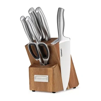 Cuisinart Classic Essentials Stainless Steel 7-pc. Knife Block Set In Silver