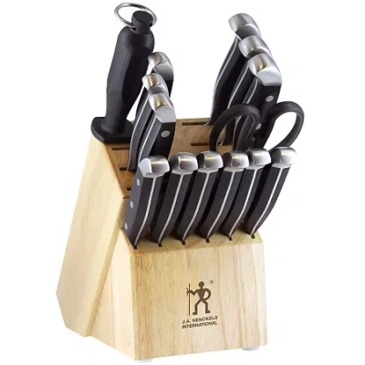 Henckels International Statement 15-pc. Knife Block Set In Black