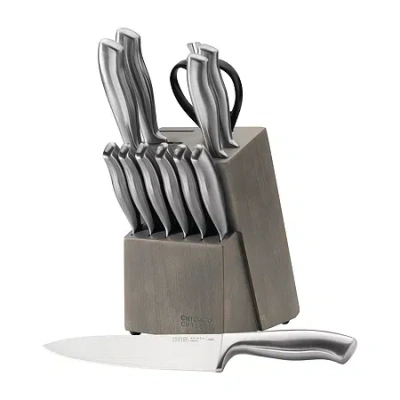 Chicago Cutlery Insignia Steel 13-pc Knife Block Set In Silver