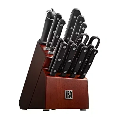 Henckels Classic 16-pc. Knife Block Set In Brown