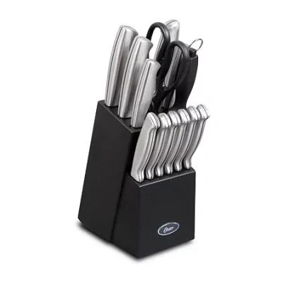 Oster Baldwine 14-pc. Knife Block Set In Silver