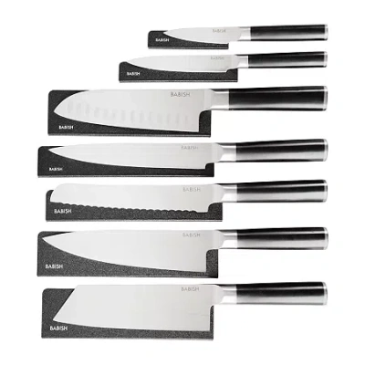 Babish German Steel Tang Forged 14-pc. Knife Set In Black