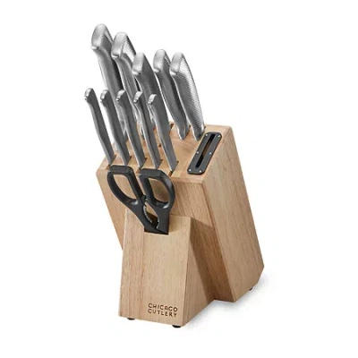Chicago Cutlery Lasalle 12-pc. Knife Block Set In Silver