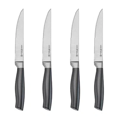 Henckels International Graphite 4-pc. Steak Knife Set In Gray