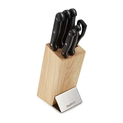Berghoff Dina Pica Stainless Steel 7-pc. Knife Block Set In Black