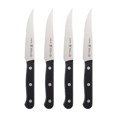 Henckels International Solution 4-pc. Steak Knife Set In Black