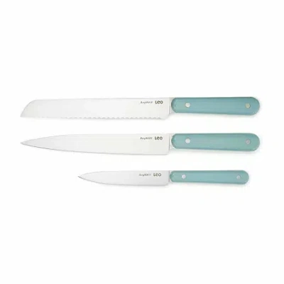 Berghoff Leo Glints 3-pc. Knife Set In Blue