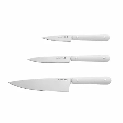Berghoff Leo Glints Stainless Steel 3-pc. Starter Knife Set In White
