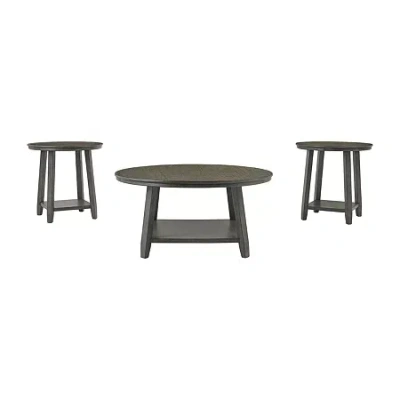 Signature Design By Ashley Caitbrook Living Room Collection Coffee Table Set In Gray