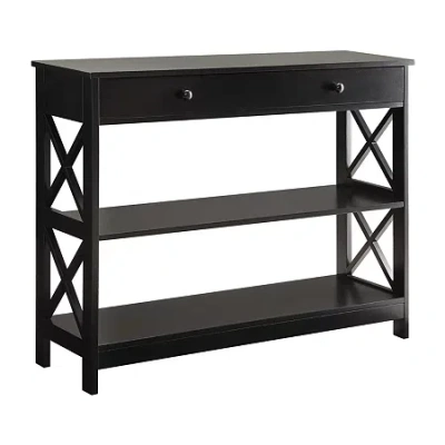 Convenience Concepts Oxford 1-drawer Console Table In Black